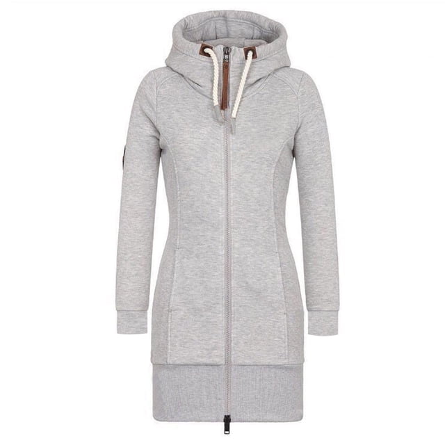 Stylish Women's Hoodies and Sweatshirts Drawstring Design High Neck Slim Fit Cozy Blouse Coat for Everyday Use