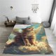 thumbnail image 5 of Fotbe Sunshine Cloud Cute Cat Manta de Franela Acolchonada con Estampado, Súper Suave y Esponjosa, Extra Grande para Sofá, Cama, Uso Todo el Año-80"x60", 5 of 7