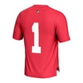 thumbnail image 3 of Men's GameDay Greats #1 Scarlet Boston University Lightweight Lacrosse Jersey, 3 of 4