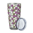 thumbnail image 2 of Salouo Rose Flowers Print 20oz Tumbler with Lid,Stainless Steel Vacuum Insulated Tumbler Durable Insulated Coffee Mug Thermal Cup with Splash Proof Sliding Lid-Without Straw, 2 of 8
