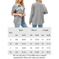 thumbnail image 2 of Camisa Camisas con botones para mujer, estilo casual, de punto gofre, suaves, sueltas, cómodas, chaquetas, tops Cgtredaw Gris T M para Mujer, 2 of 5