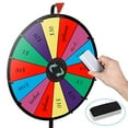 thumbnail image 4 of HomGarden Roue de Prix Colorée de 24 Pouces avec Support Ajustable, 14 Emplacements, de Table, Éditable, Classique, Tournante, Roue de Prix pour Fortune, Carnaval, Jeu de Rotation, Équipement de Casino, 4 of 5