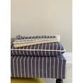 thumbnail image 4 of SEAT4U Linen Stripe Ticking Upholstered Pillowtop 48" Rossini Ottoman Bench with Multi Color Variants, 4 of 5