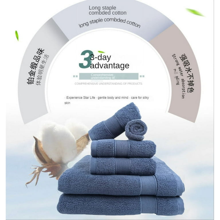  Cotton Paradise 6 Piece Towel Set, 100% Turkish Cotton