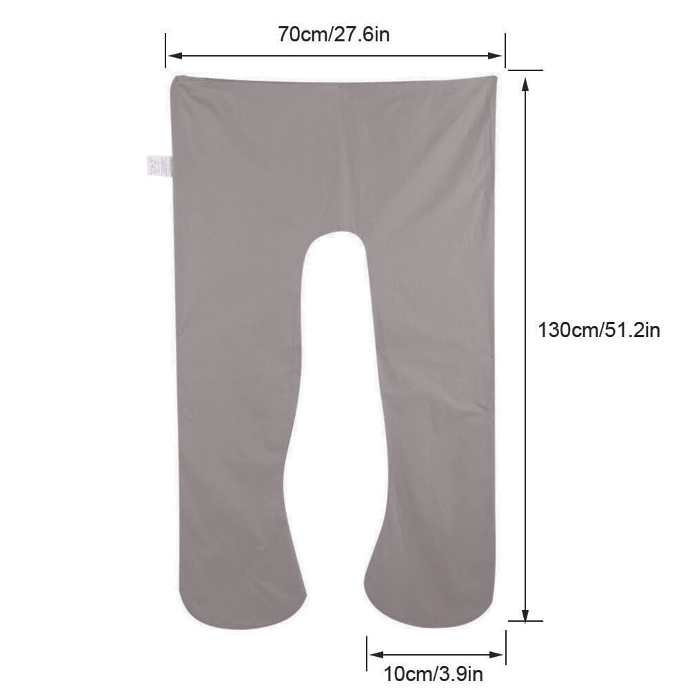 Eurhowing Large Body Pillow, Full Body Pillow for Side Sleeper, Long Bed Pillow with Detachable Cover for Adults, Hypoallergenic Cooling Fabric (47in, Gray)