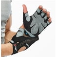 thumbnail image 2 of Half Finger Gym Gloves Big Size weight lifting fit Pink XL 21.5-23.5, 2 of 5