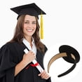 thumbnail image 4 of Graduation Cap Secure Headband – Comfortable Grad Cap Holder With Soft Padding Sturdy Hair For Keeping Mortarboard In Place During Commencement Ceremonies And Photo,grad party supplies class of 2026, 4 of 7