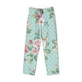 thumbnail image 4 of Disketp Vintage Floral Men'S Pajama Pants - Ultra Soft Fleece Sleep And Lounge Pants (Size: S-Xxl), 4 of 9