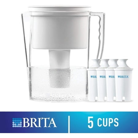Brita 635407 Water Pitcher, 4 Filters