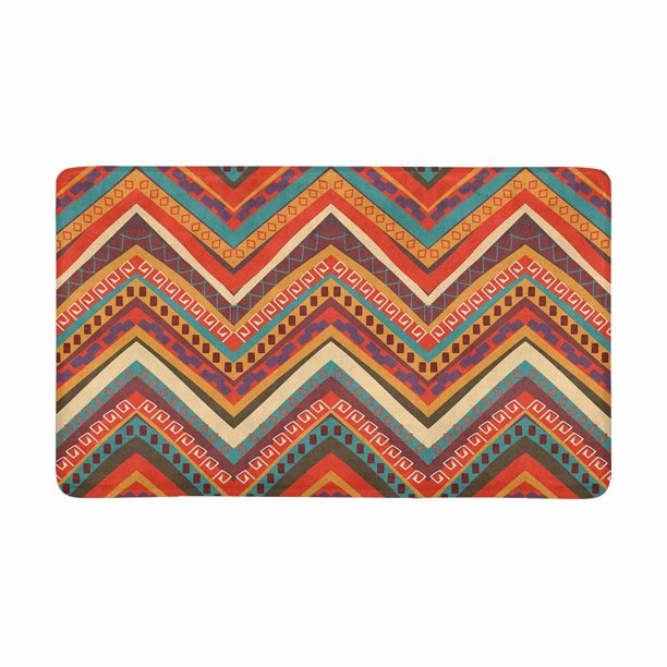 MKHERT Colorful Tribal Ethnic Aztec Doormat Rug Home Decor Floor Mat Bath Mat 30x18 inch