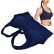 thumbnail image 5 of Sujetador De Yoga, Sujetador Inalámbrico Sujetador Ropa Interior De Embarazo Ropa Interior Deportiva Estilo Chaleco Reunido Para Correr Para Tenis Para Jugar Al Baloncesto ANGGREK L azul, 5 of 8