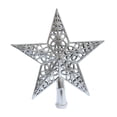 thumbnail image 1 of yuksok Christmas Tree Topper Hollow Design Xmas Tree Decor for Indoor New Year Shop, 1 of 9