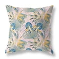 thumbnail image 6 of Plant Illusion Indoor/Outdoor Pillow in Gold White Pink 18x18, 6 of 8