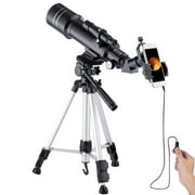 LAKWAR Refractive Professional Astronomical Telescope, HD high Magnification, Dual-use, Suitable for Adults or Children Beginners, Portable and Equipped with Tripod, and Photo Adapter