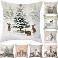 thumbnail image 2 of Funda de almohada navideña de 45 cm, funda de cojín, adornos navideños para el hogar, regalo de adorno navideño 2024, Navidad, feliz año nuevo 2025, 2 of 5