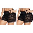 thumbnail image 1 of (2-Pack) Rinsvye Ladies Shorts Lace Spring Plus Size Bathing Suits for Women Bikini Swimming Shorts Ladies Shorts Bikini Bathing Suits for Women Two Cute Black Plus Size Swimwear, 1 of 7