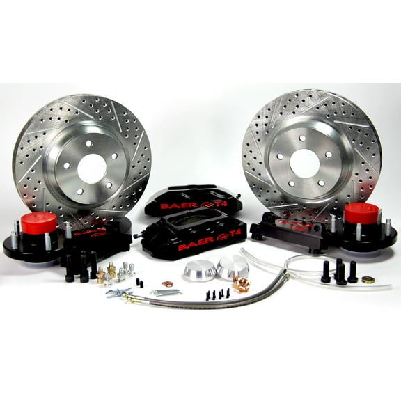 Baer Brakes 4261383B 13" Track4 Front Brake Kit - Black