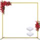 thumbnail image 1 of Dniieo Soporte de Arco de Boda de Fondo Cuadrado Dorado, Soporte de Arco de Globo de 6.6 Pies para Marco de Fondo de Arco de Ceremonia para Decoraci&oacute;n de Fondo de Jard&iacute;n de Fiest, 1 of 8