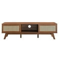 thumbnail image 6 of Media TV Stand Console Table, Walnut, Wood, Living Room Lounge Cafe Lobby Hospitality Restaurant, Modern Contemporary HB34348, 6 of 9