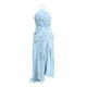 thumbnail image 2 of TaTaai Women's Chiffon V-Neck Spaghetti Strap Midi Dress Ruffle Pleated Design Flowy Long Dress Slim Fit Casual Dress for Daily Vacation Gift, 2 of 7