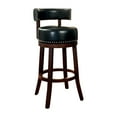 thumbnail image 2 of Furniture of America Jensen Swivel Bar Stools - Set of 2, 24", Black, 2 of 5