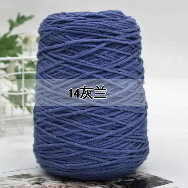 Milk Cotton Yarn 8 Strands Tufting Art Embroidery Rug Crochet Hook Thread Knitting Material DIY Poke Embroidery Tufting TJ7786