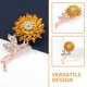 thumbnail image 3 of unbranded Girasol Amarillo De Aleación Para Con Delicado Y Decorativo, 3 of 8