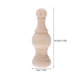 thumbnail image 2 of HONITANO 2Pcs Unfinished Wooden Finials for Staircase Posts Bed Frame Decor Carved Design, 2 of 8