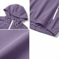 thumbnail image 5 of Admvng Women's Windproof Jacket Half Zip Pullover Drawstring Pocket Lightweight Water Resistant Outdoor Travel Windbreaker Coat, 5 of 7