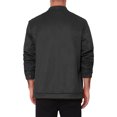 thumbnail image 3 of INSPIRE CHIC Men's Vintage Bomber Jacket Lightweight Stand Collar Zipper Casual Suede Jacket S Black, 3 of 5