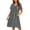 Mid Grey, variant on Women's House Dress with Pockets Moo Moo Nightgown V Neck Sleepwear Pleated Floral Print Mumu Dress