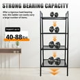 thumbnail image 6 of Baokaler Ladder Shelf, 4-Tier Metal Bookshelf Plant Flower Stand Storage Rack Industrial Organizer Modern Shelves Shelving Bookcase Metal Frame for Living Room Kitchen Office 23.6*13.8*57.9in Black, 6 of 12