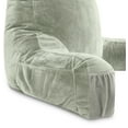 thumbnail image 6 of Medium Husband Pillow Desert Sage, Backrest for Kids, Teens, Petite Adults - Reading Pillows With Arms, Adjustable Plush Memory Foam, Bed Rest Chair Sitting Up, Detach Neck Roll, Removable Cover, 6 of 9