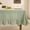 Sage Plaid, variant on Gingham Ruffled Tablecloth Round - Waterproof Linen Cotton Checkered Table Cloth, Outdoor Plaid Table Cover for Picnic, Camping, Party - 70 Inch, Red