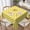 White and Yellow Polka Dot, variant on Square Table Cloth, Yellow Zigzags Tablecloth Washable Dinng Table Covers Decorative for Kitchen & Table Linens 60" x 60"