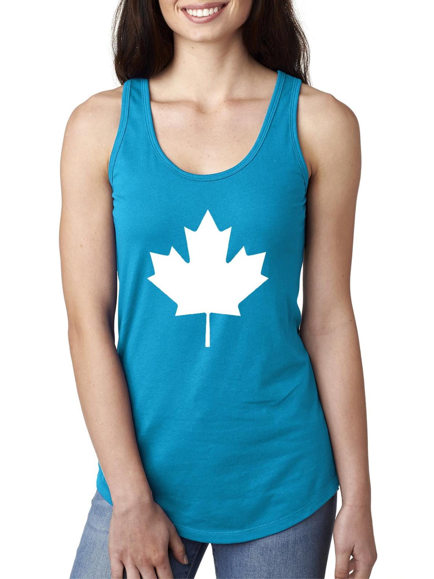 IWPF Womens Canada Leaf Racerback Tank Top