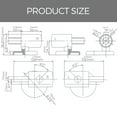 thumbnail image 3 of Slow Closes Toilet Seats Hinges Replacement Set Soft Landing Toilet Component Toilet Seats Hinges for Home or Commercial Use, 3 of 9