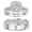 Women's Size 5 & Men's Size 11, variant on Wedding Rings Set His and Her Moissanite 925 Sterling Silver 3PCS Couple Engagement Rings Women Mens Band D Color VVS1 Size 10&8