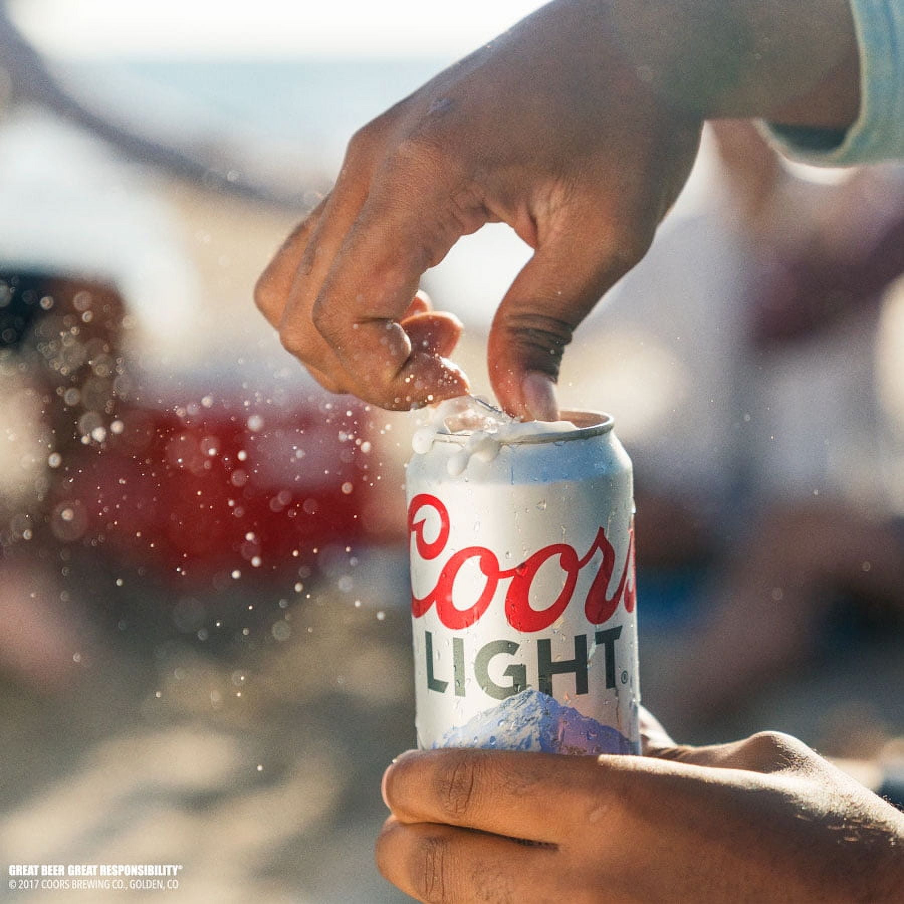 Coors Light Beer, 24 Pack, 8 fl oz Aluminum Cans, 4.2% ABV, Domestic Lager