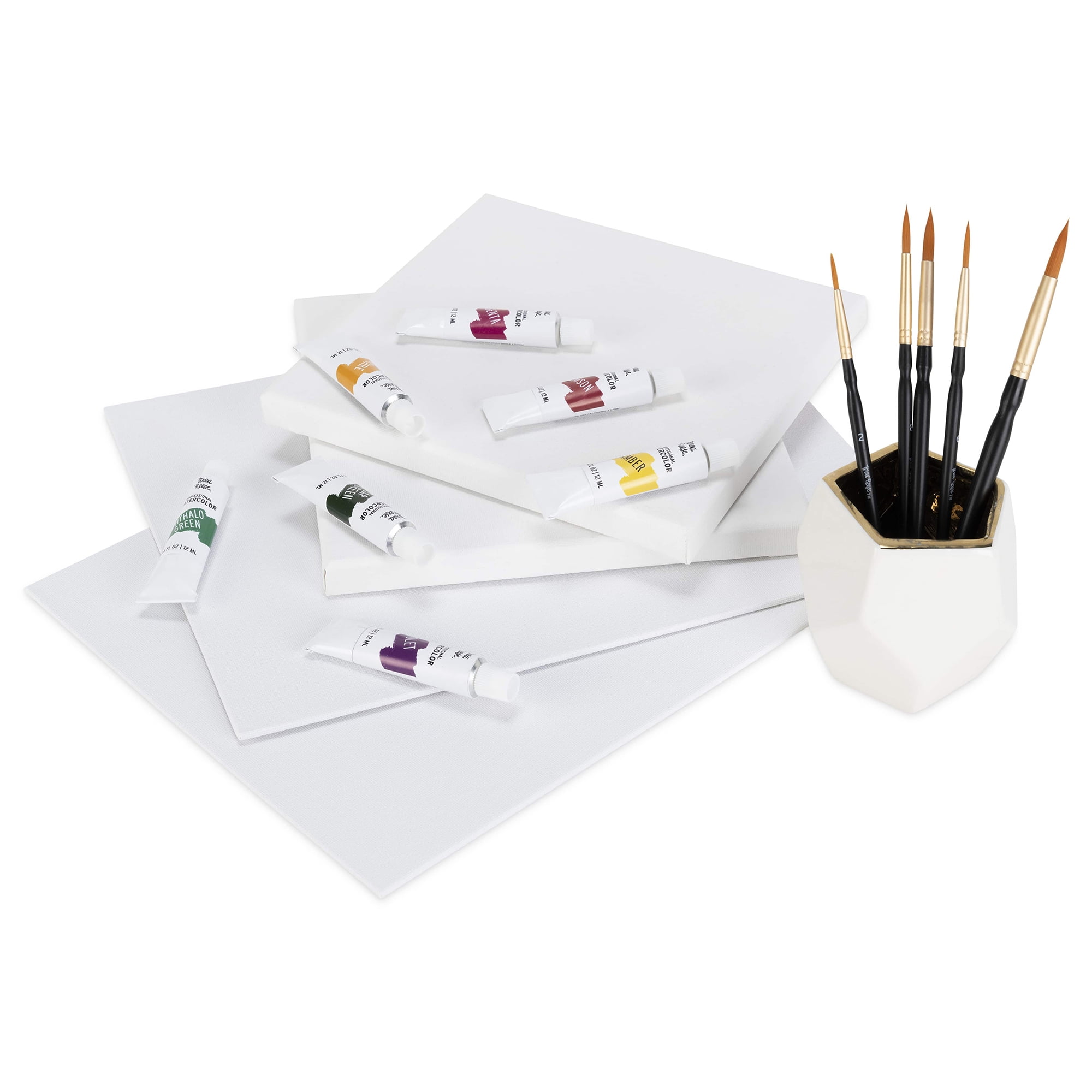 Brea Reese: Professional Watercolor Paint Set - Jewel Tones - 12 Tubes - Luxurious & Rich Colors, Matte Finish, Acid-Free, Non-Toxic, Art Supplies