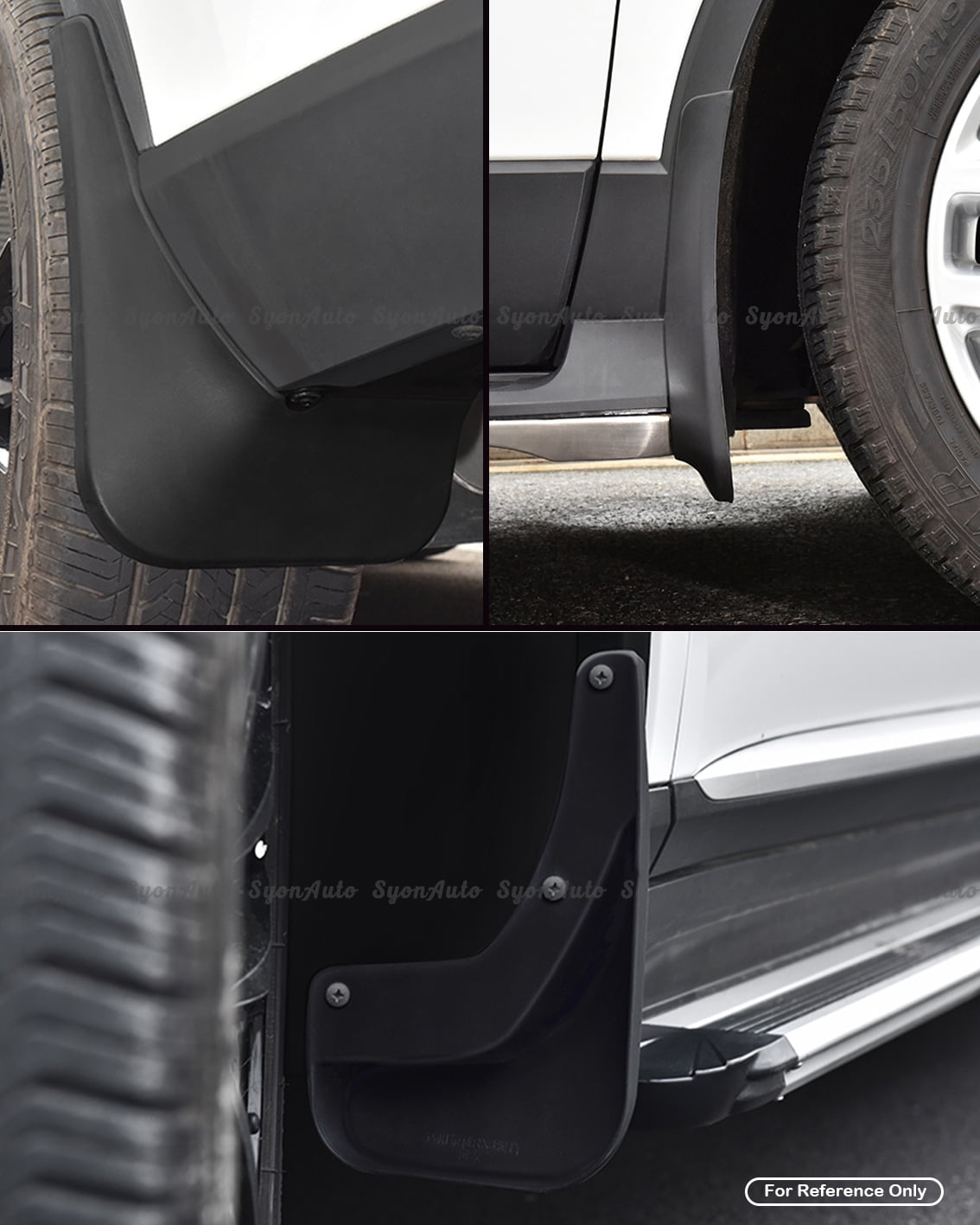 FITS 2014-2018 JEEP CHEROKEE BLACK PLASTIC 4 PC MUD FLAPS SPLASH GUARD MUD GUARD