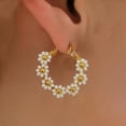 thumbnail image 4 of WIFKLSIIPG 1 Paire de Boucles d'Oreilles Fleur Boho Printemps et Été Fleurs Colorées Boucles d'Oreilles Perlées pour Femmes Boucles d'Oreilles Rondes Perlées, 4 of 5