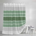 thumbnail image 3 of Sage Green Gradient Stripe Shower Curtain for Bathroom, Abstract Geometric Minimalist Art Waterproof Shower Curtains Washable Quick Dry with Hooks Bathtub Curtains 36x72IN, 3 of 9