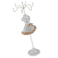 thumbnail image 3 of Jewelry Stand Jewelry Display Holder Doll Necklace Stand Earring Holder Stand Jewelry Holder Display Necklace Earrings Storage Polyresin Doll Stand With Detachable BracketGrey 3, 3 of 8