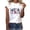 White, variant on ibuvkizy American Flag T-Shirt for Women Summer Casual Print 4th of July Clothes Patriotic Graphic Tees Tops Round Neck Short Sleeve Loose T-shirt Black L