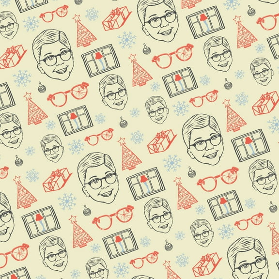 A Christmas story Pattern Premium Roll Gift Wrap Wrapping Paper
