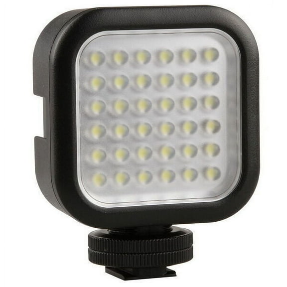 Hot Shoe 36 LED Video Light Lamp for Canon Nikon DV Camcorder Camera w 1/4" Hole