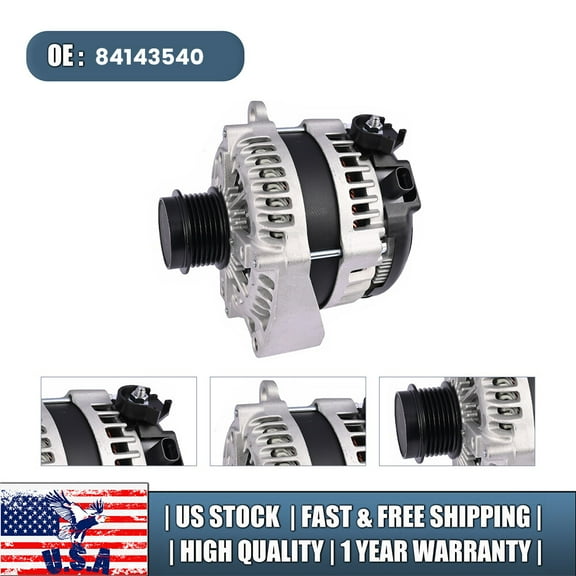 Alternator Fits GMC Sierra 1500 4.3L 5.3L 6.2L 2014-2018 84143540 84542723 NEW