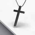 thumbnail image 6 of Cross Necklace for Men, Stainless Steel Cross Pendant Necklace for Men Women, 16-24 Inches Chain Cross Necklace, 6 of 8