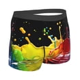 thumbnail image 4 of Uemuo Vibrant Color Splash Pattern Men's Boxer Briefs,Trunk Anti-Chafing,Comfortable, Durable, and Stylish Underwear-, 4 of 9